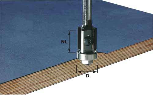 Malu frēze ar maināmu griešanas plāksni Festool; 20/64 mm ar lodīšgultni