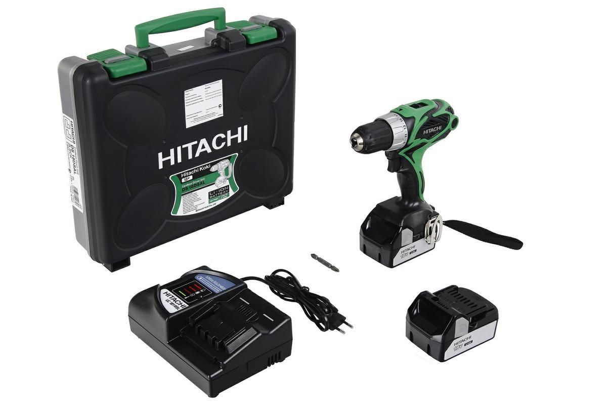 Urbjmašīna-skrūvgriezis Hitachi DS18DSAL-TL; 18 V; 2x3,0 Ah akum.
