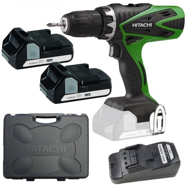 Urbjmašīna-skrūvgriezis Hitachi DS18DSFL; 18 V; 2x1,5 Ah akum.