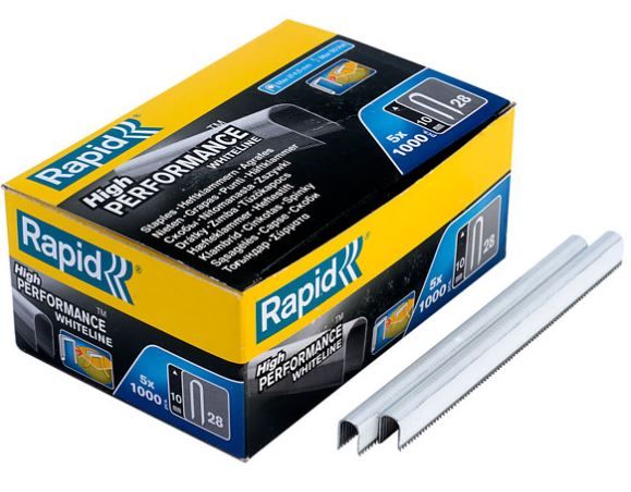 Skavas Rapid; 10 mm; 5000 gab.; tips 28; baltas rūdītas