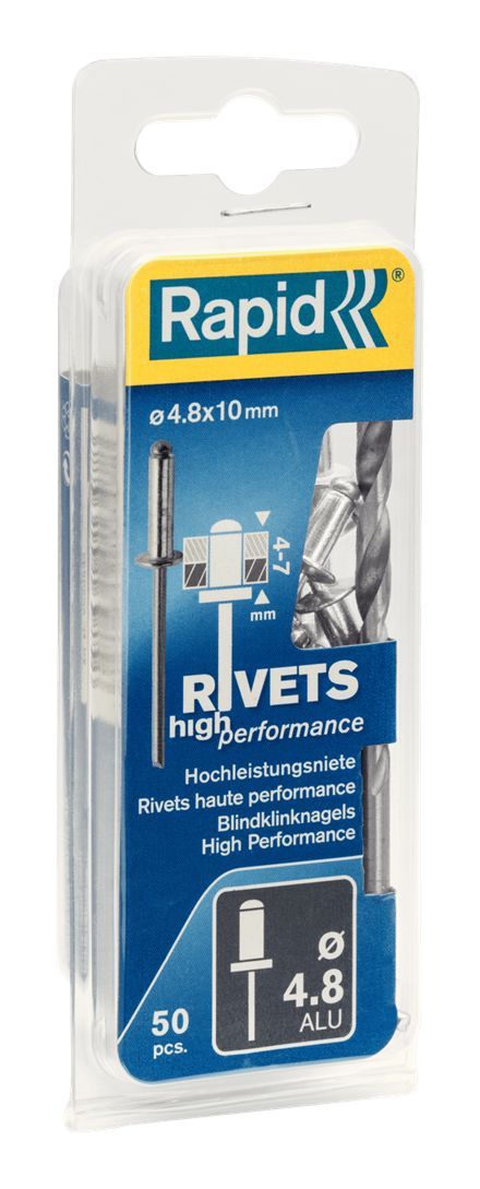 Kniedes Rapid Ø4,8 mm; 10 mm; 50 gab.