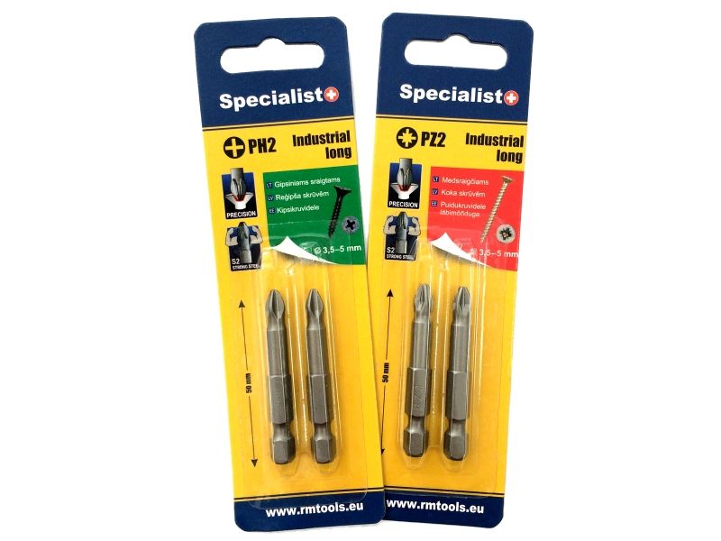 Skrūvgriežu uzgalis Specialist; PZ2; 2 gab.