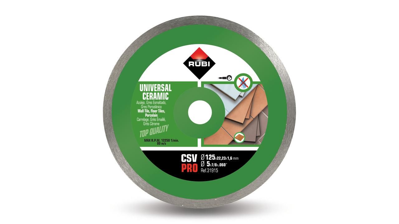 Dimanta griešanas disks Rubi CSV 125 PRO; 125 mm