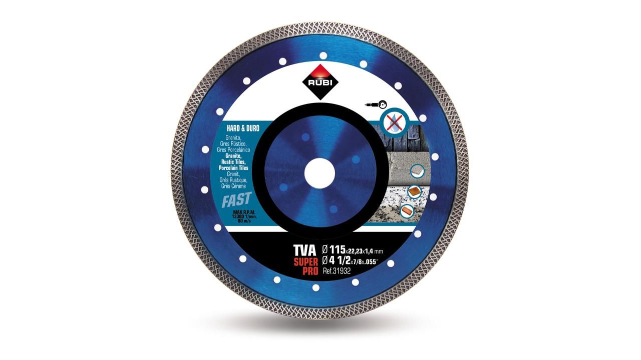 Dimanta griešanas disks Rubi TVA 115 SuperPro; 115 mm