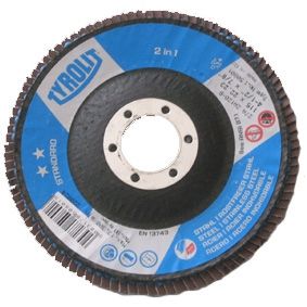 Lāpstveida slīpēšanas disks Tyrolit; 125 mm; 1 gab.