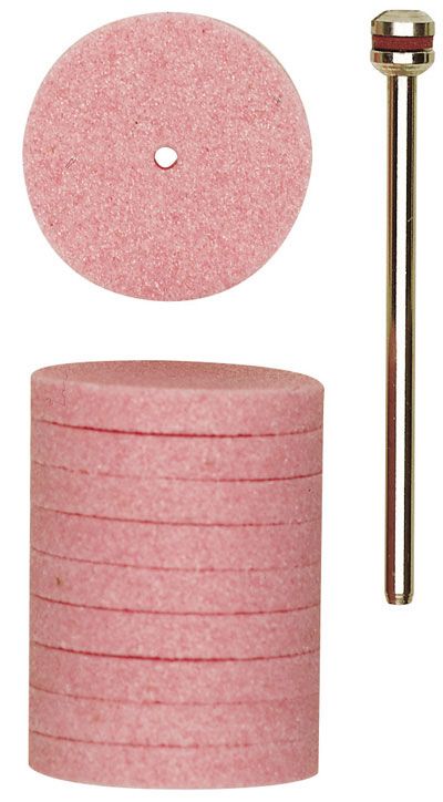 Slīpakmens no alumīnija oksīda Proxxon; 22 mm; 10 gab.