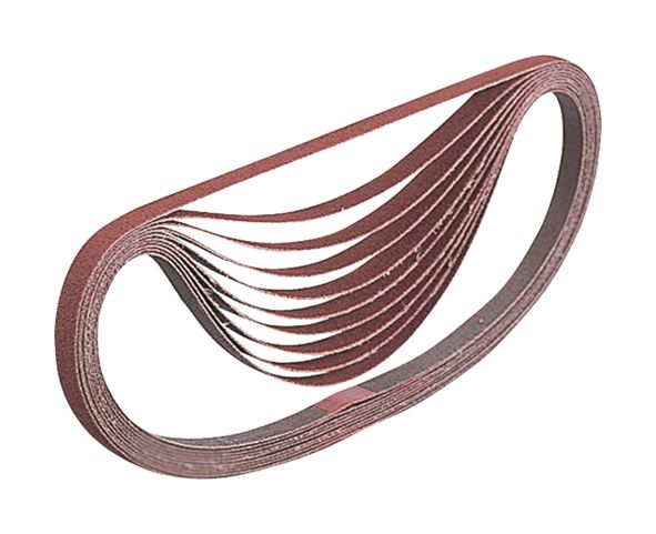 Smilšpapīra lenta lenšu slīpmašīnai 13x533 mm; K80; 5 gab.