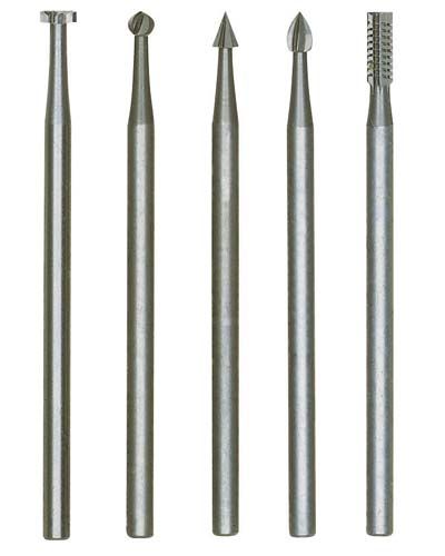 Volframa karbīda frēzēšanas uzgaļu komplekts Proxxon; 5 gab.