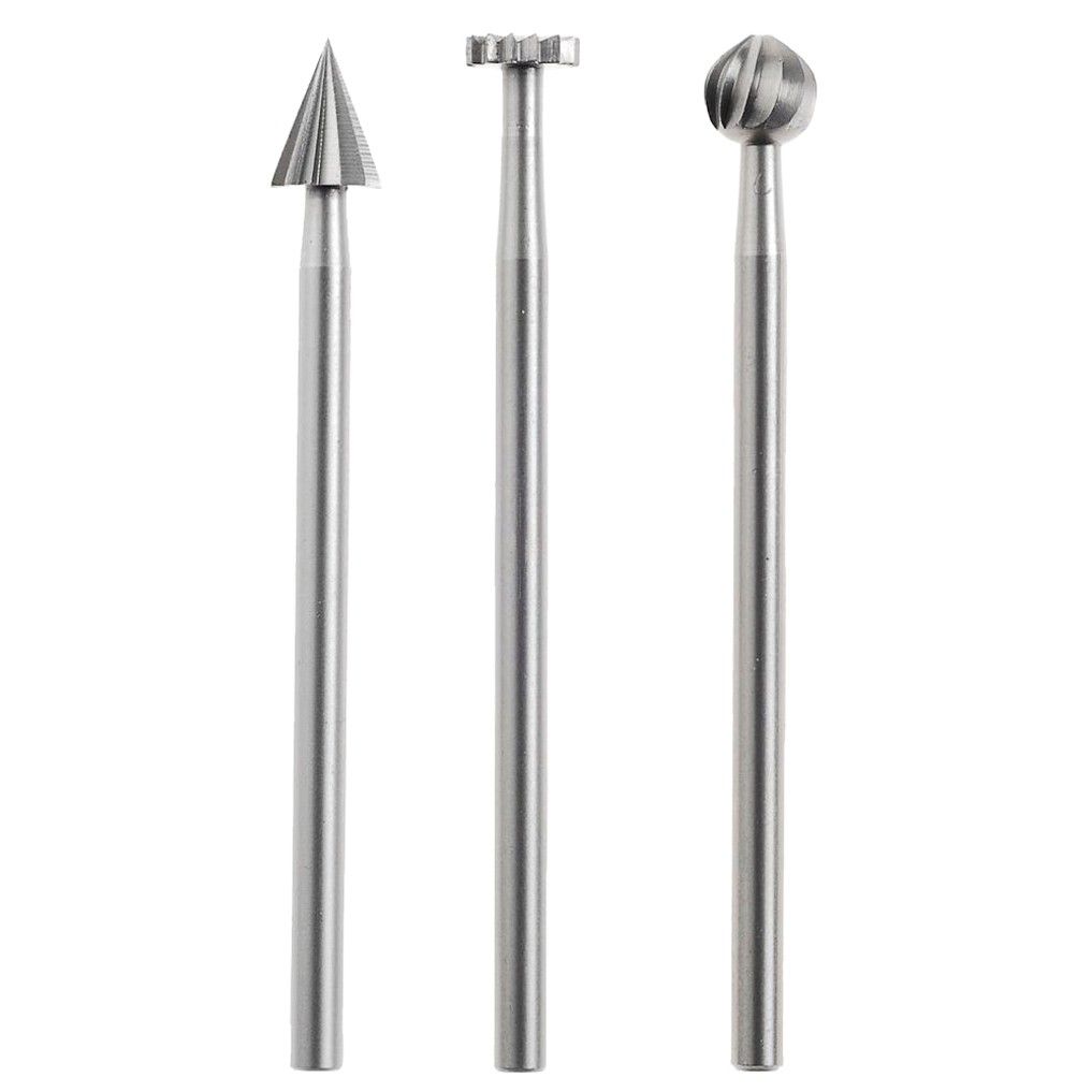 Volframa karbīda frēzēšanas uzgaļu komplekts Proxxon; 3 gab.