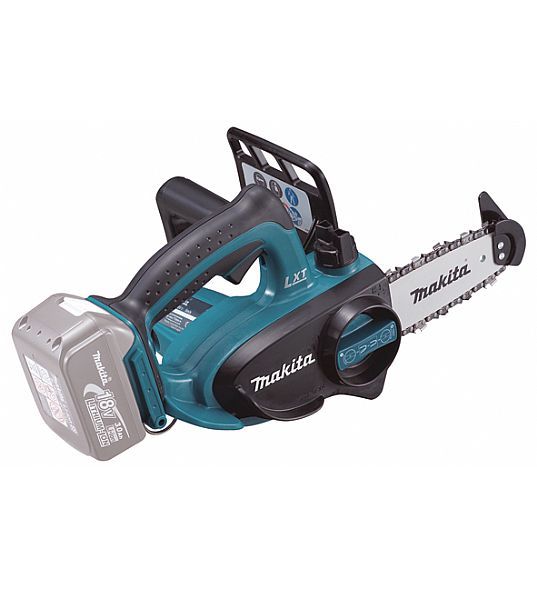 Ķēdes zāģis Makita DUC122Z; 18 V 11,5 cm sliede; (bez akumulatora un lādētāja)