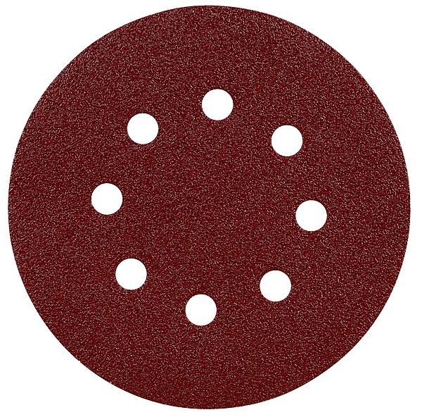 Smilšpapīrs ekscentra slīpmašīnai Mirka JEPUFLEX; 125 mm; P60; 5 gab.