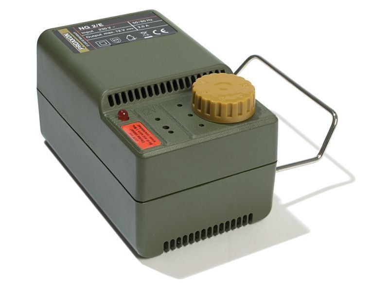 Jaudas transformators ar elektrisku ātruma kontroli Proxxon NG 2/E