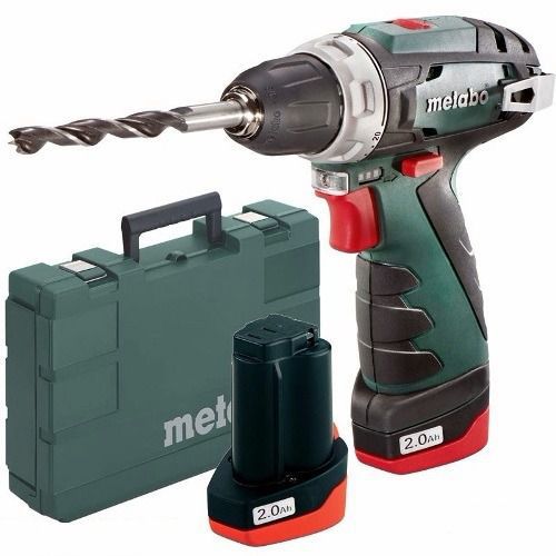 Urbjmašīna-skrūvgriezis Metabo PowerMaxx BS; 12 V; 2x2,0 Ah akum.