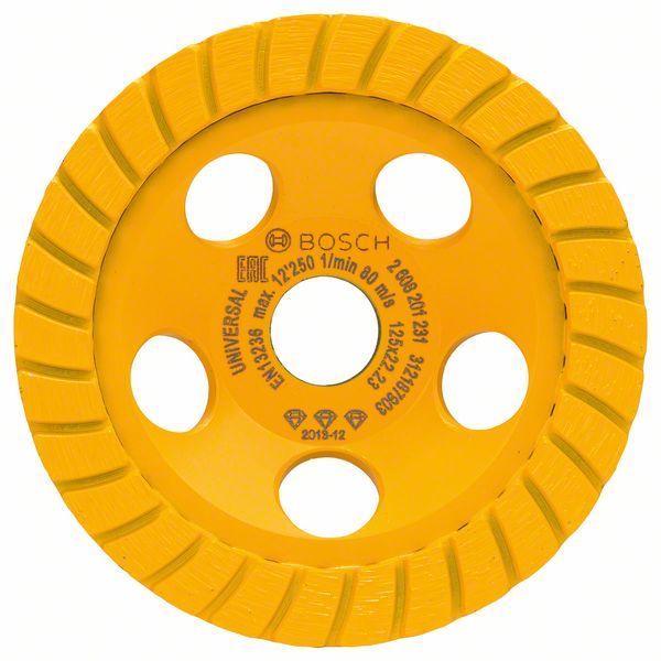 Dimanta slīpēšanas disks Bosch; Best for abrasives; Ø 125 mm 