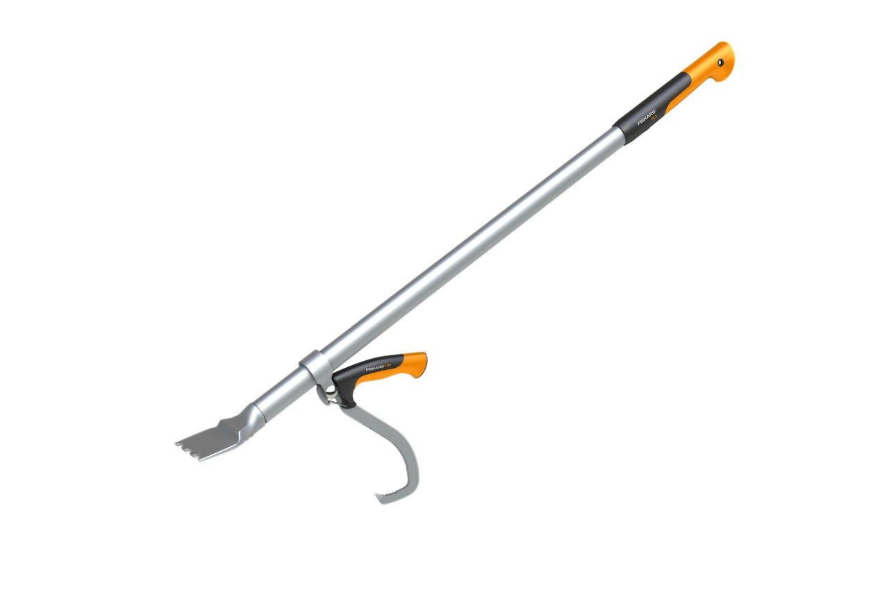 Koku gāžamā lāpstiņa ar veļamo āķi Fiskars WoodXpert, L