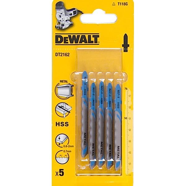 Figūrzāģa asmeņi DeWalt T118G; 5 gab.