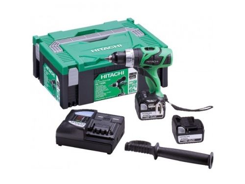 Urbjmašīna-skrūvgriezis Hitachi DS14DBL-RJ; 14,4 V; 2x5,0 Ah akum.