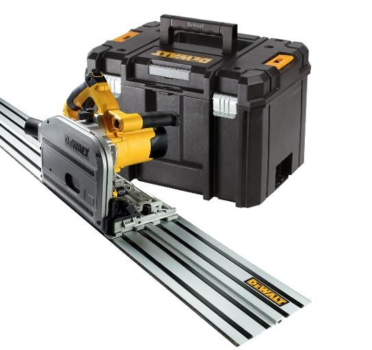 Iegremdējamais ripzāģis DeWalt DWS520KTR + vadlineāls DeWalt DWS5022; 1,5 m